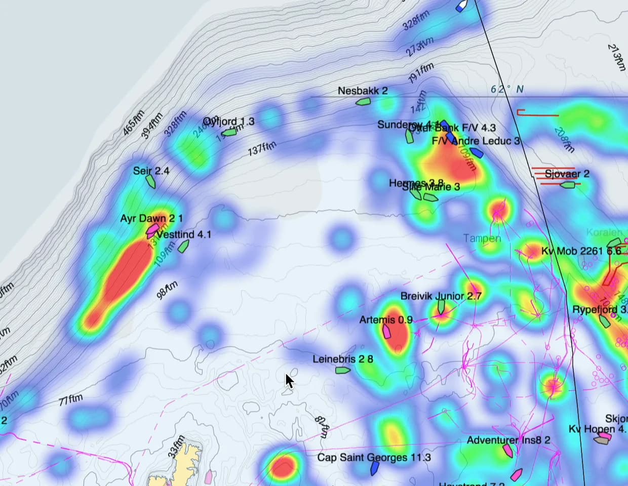 Detected hauls with AI